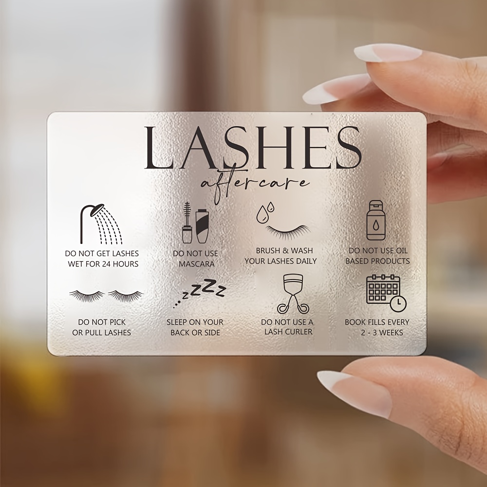 Eyelash Extension Aftercare - 50 adet şeffaf plastik kirpik bakım
