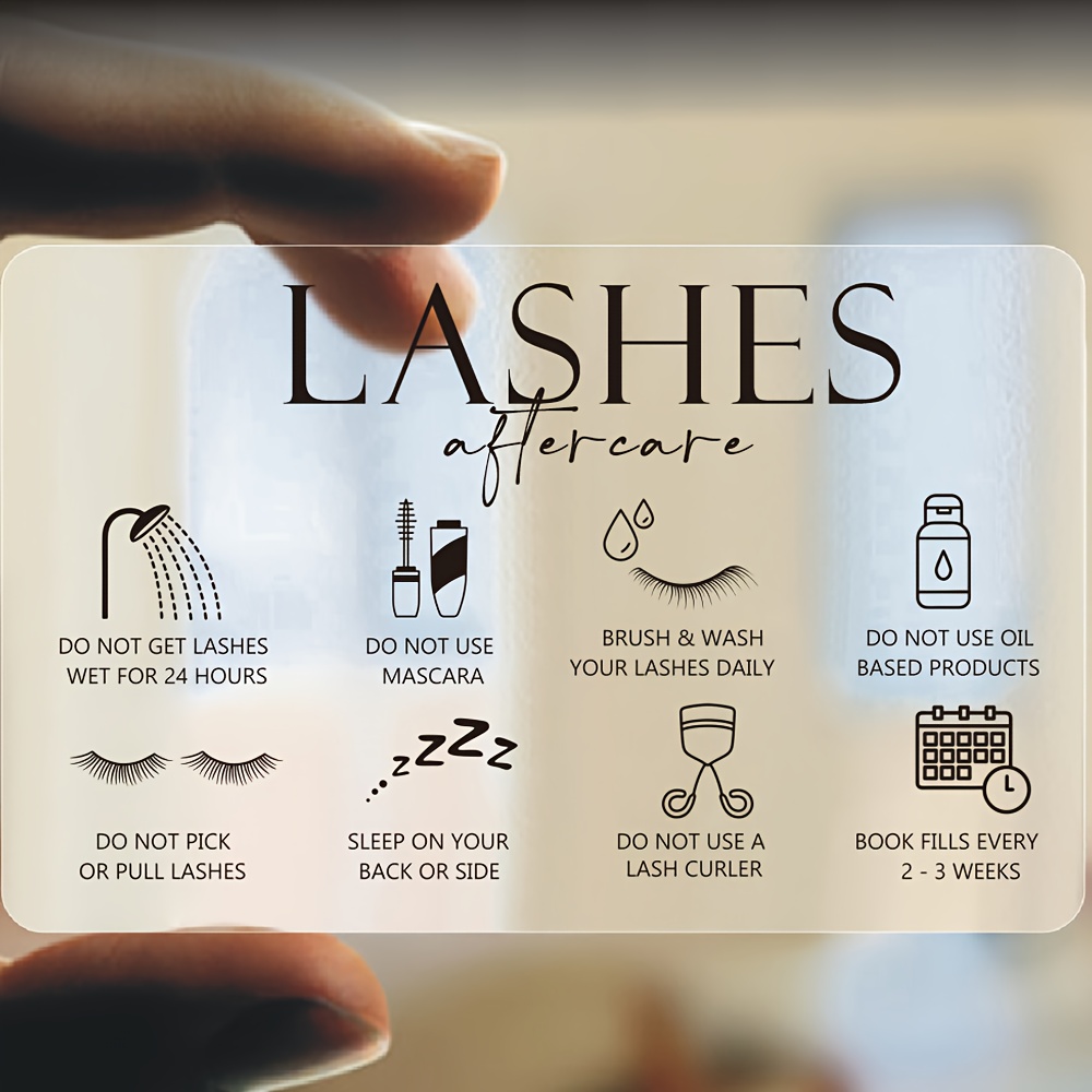 50 adet şeffaf plastik kirpik  - Eyelash Extension Aftercare incelemesi ve fiyatı