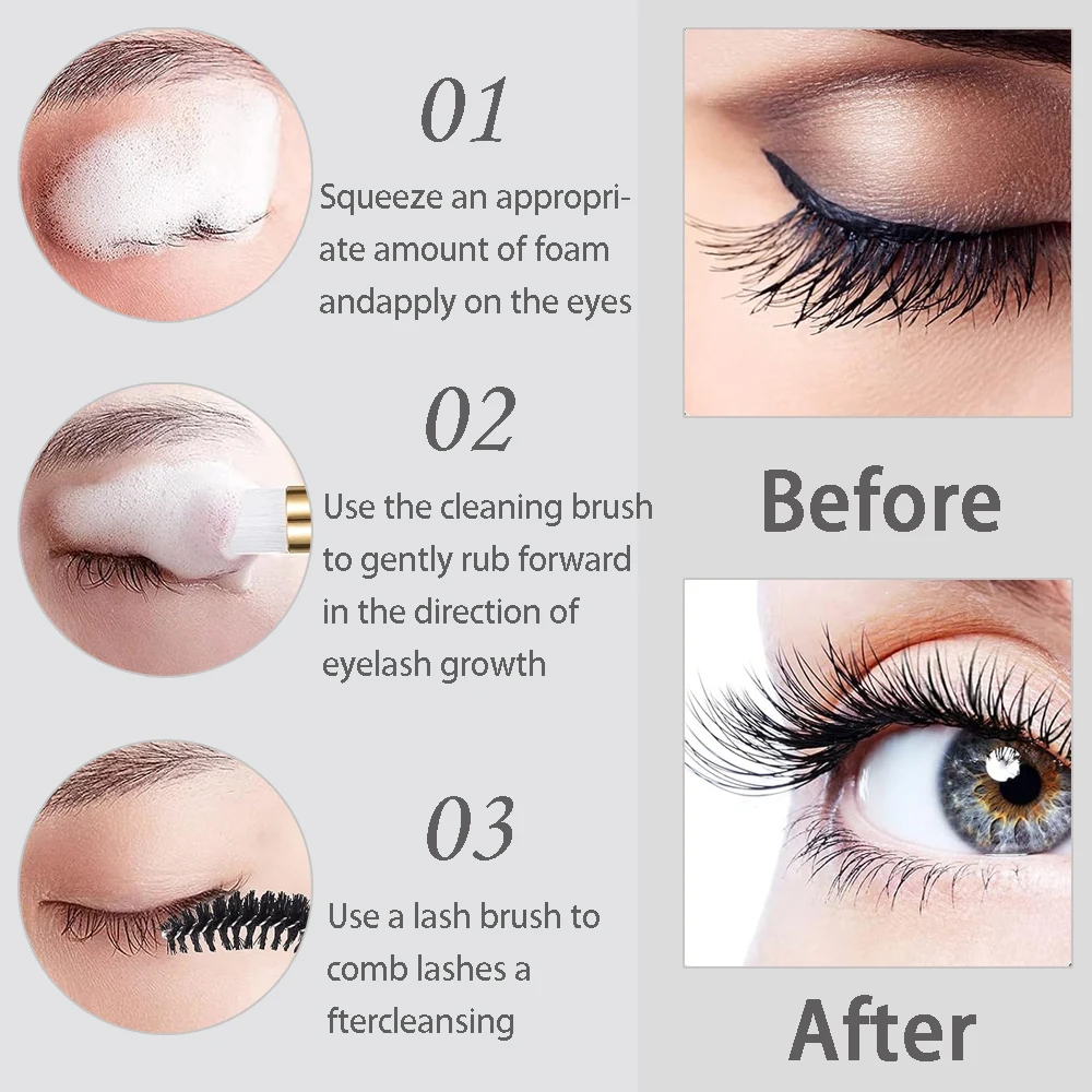 20/40 adet takım elbise 60ML b - Eyelash Extension Aftercare incelemesi ve fiyatı